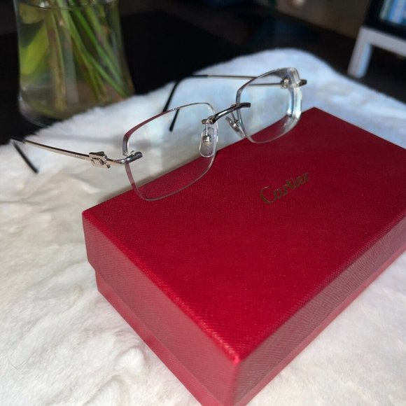 Cartier Glasses (Authenic Mens Eyewear) 18k Gold CT00690-002 B65C58LK - Picture 7 of 7